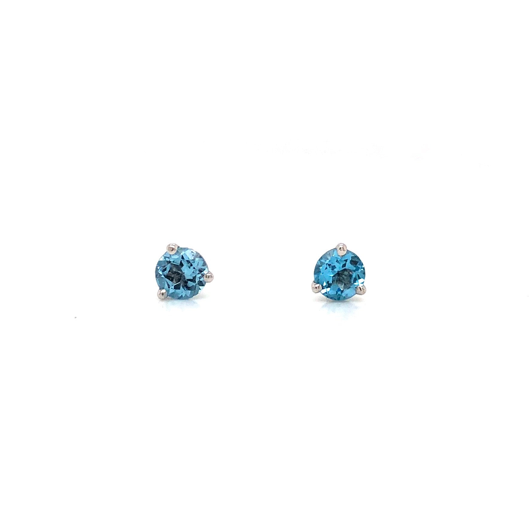 10KW Blue Topaz Stud Earrings