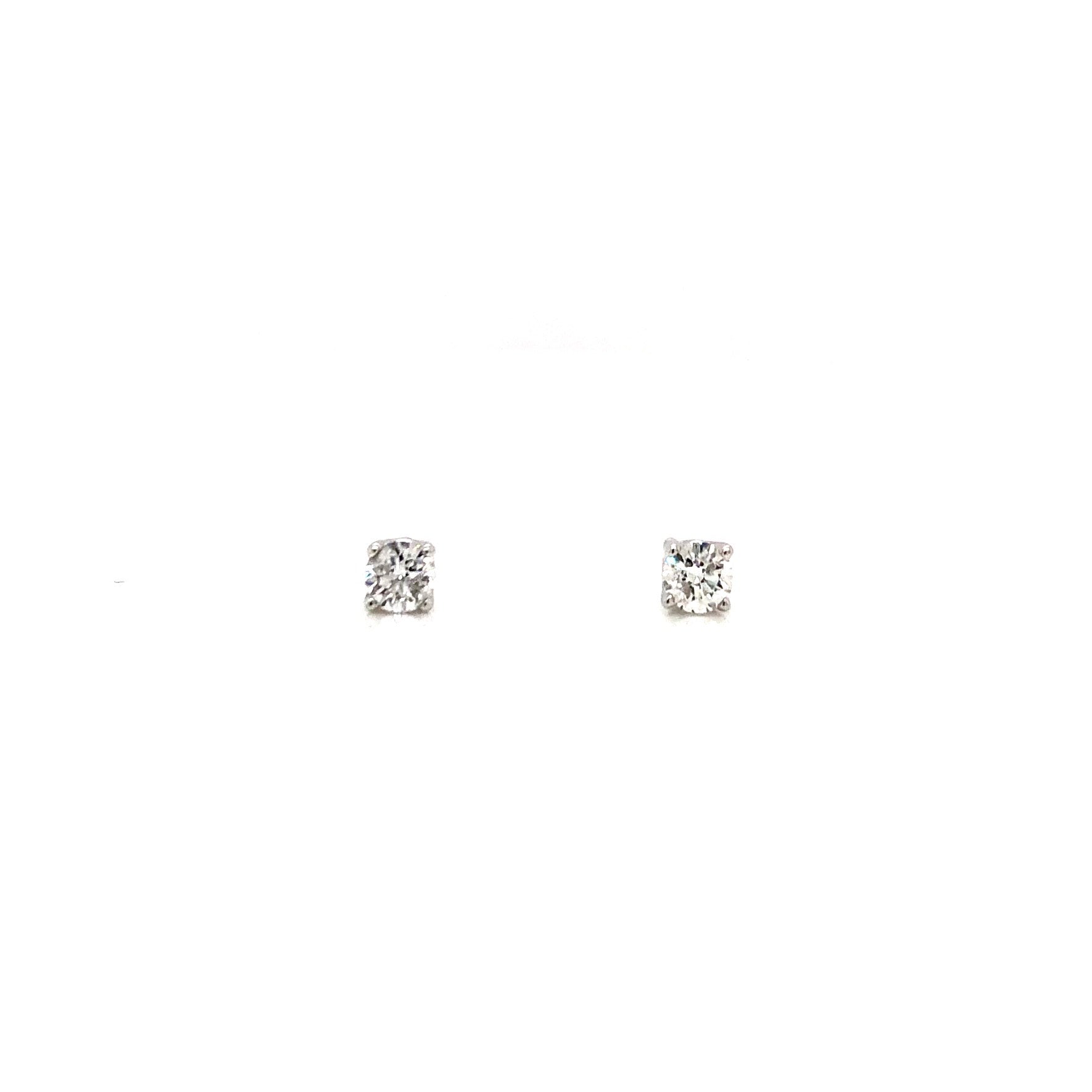 14KW Diamond Stud Earrings 0.25ctw