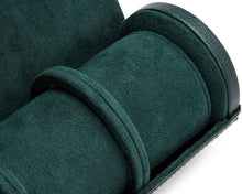 WOLF British Racing Green Triple Watch Roll w/insert