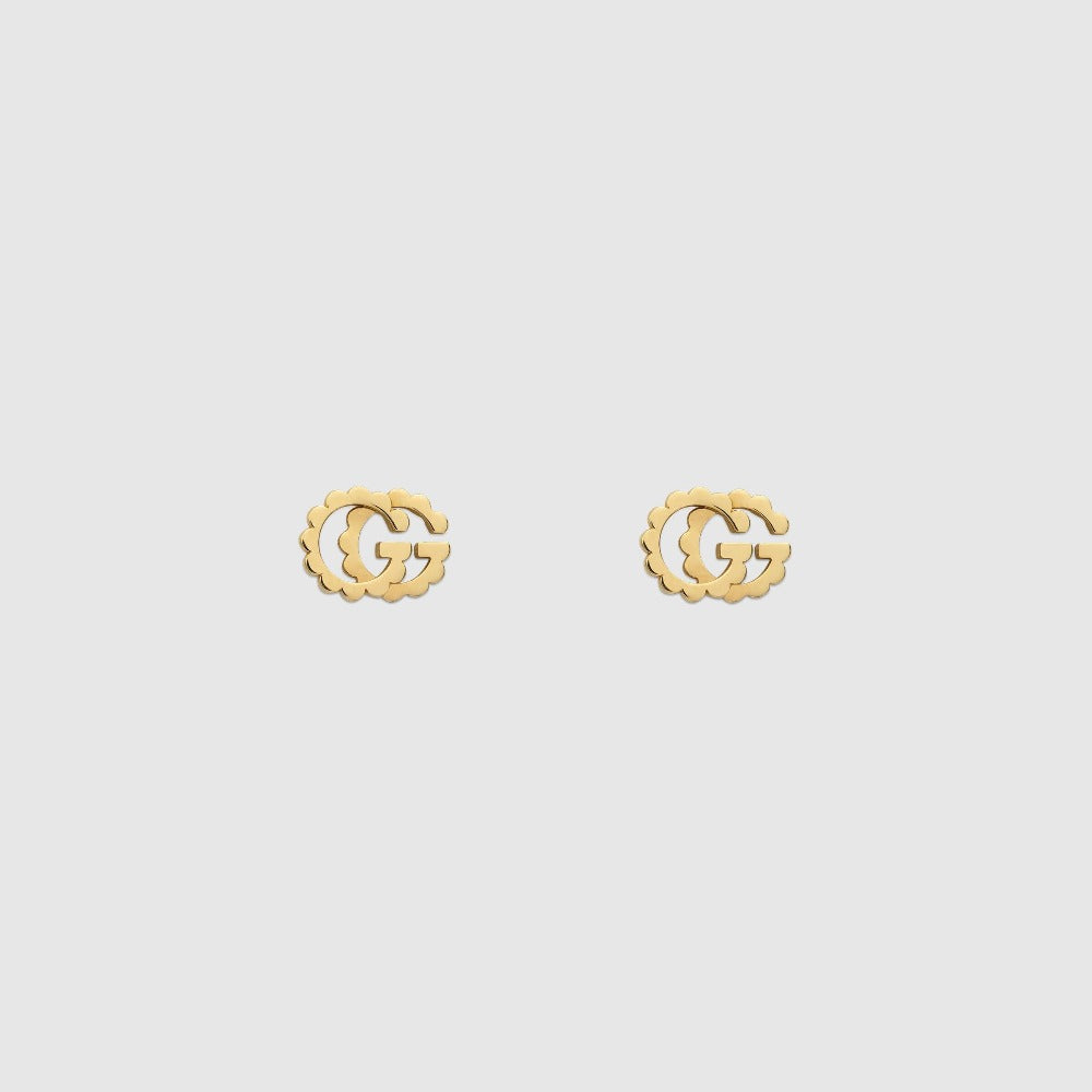 Gucci 18KY Running G Earrings