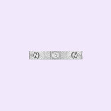Gucci 18KW 3mm Icon Diamond Ring with Heart Cutout