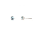 10KW Aquamarine Stud Earrings