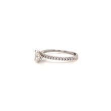 Forevermark Solitaire Engagement Ring with Shoulder Diamonds