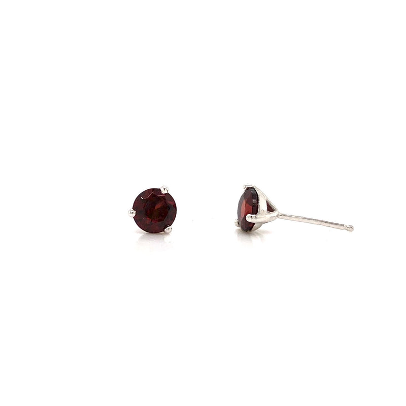 10KW Garnet Stud Earrings