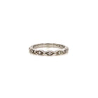 18k White Gold Diamond Wedding Ring with Marquise Shaped Sections