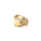14KY Three Diamond Star Ring