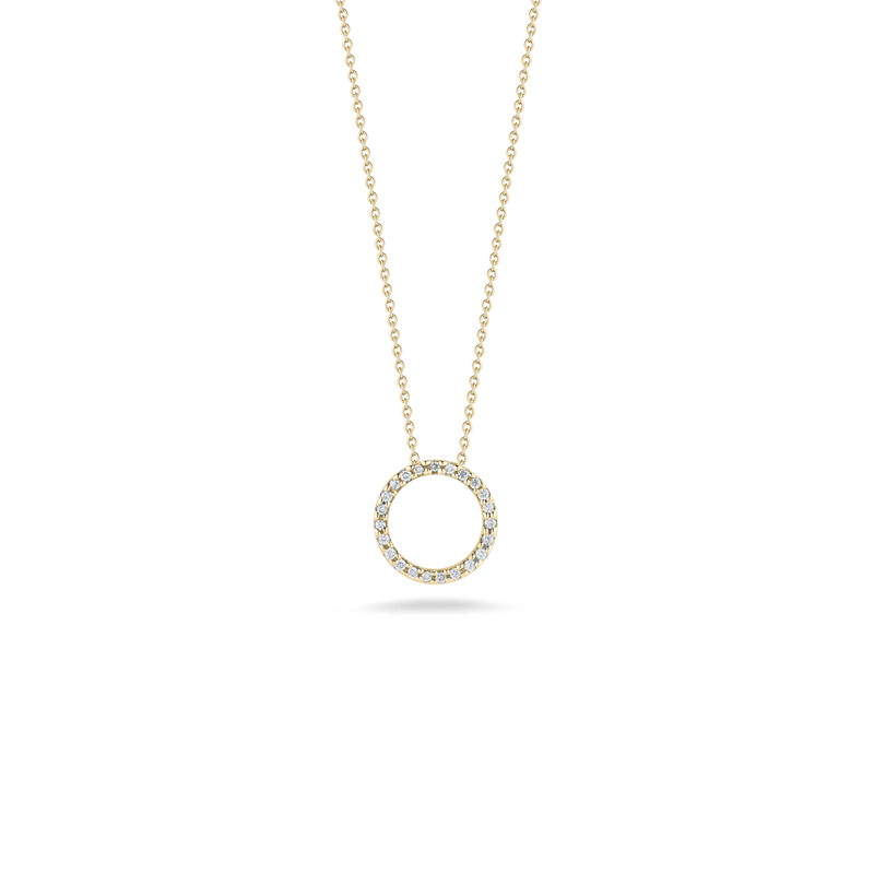 Roberto Coin 18KY Diamond Circle Pendant