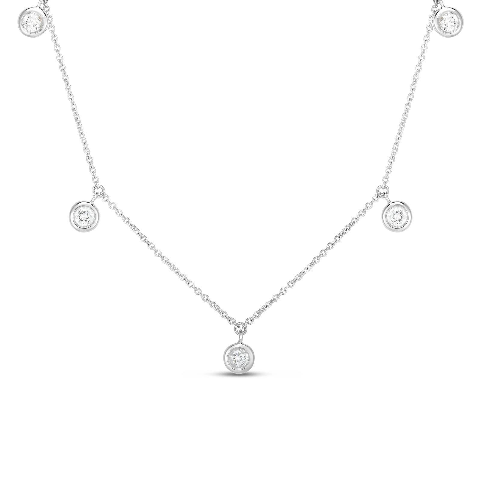 Roberto coin necklace 2025 diamonds by the inch