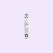 Gucci 18KW 3mm Icon Diamond Ring with Heart Cutout