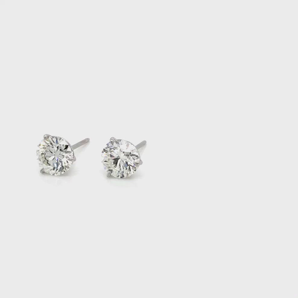 Platinum diamond drop on sale earrings