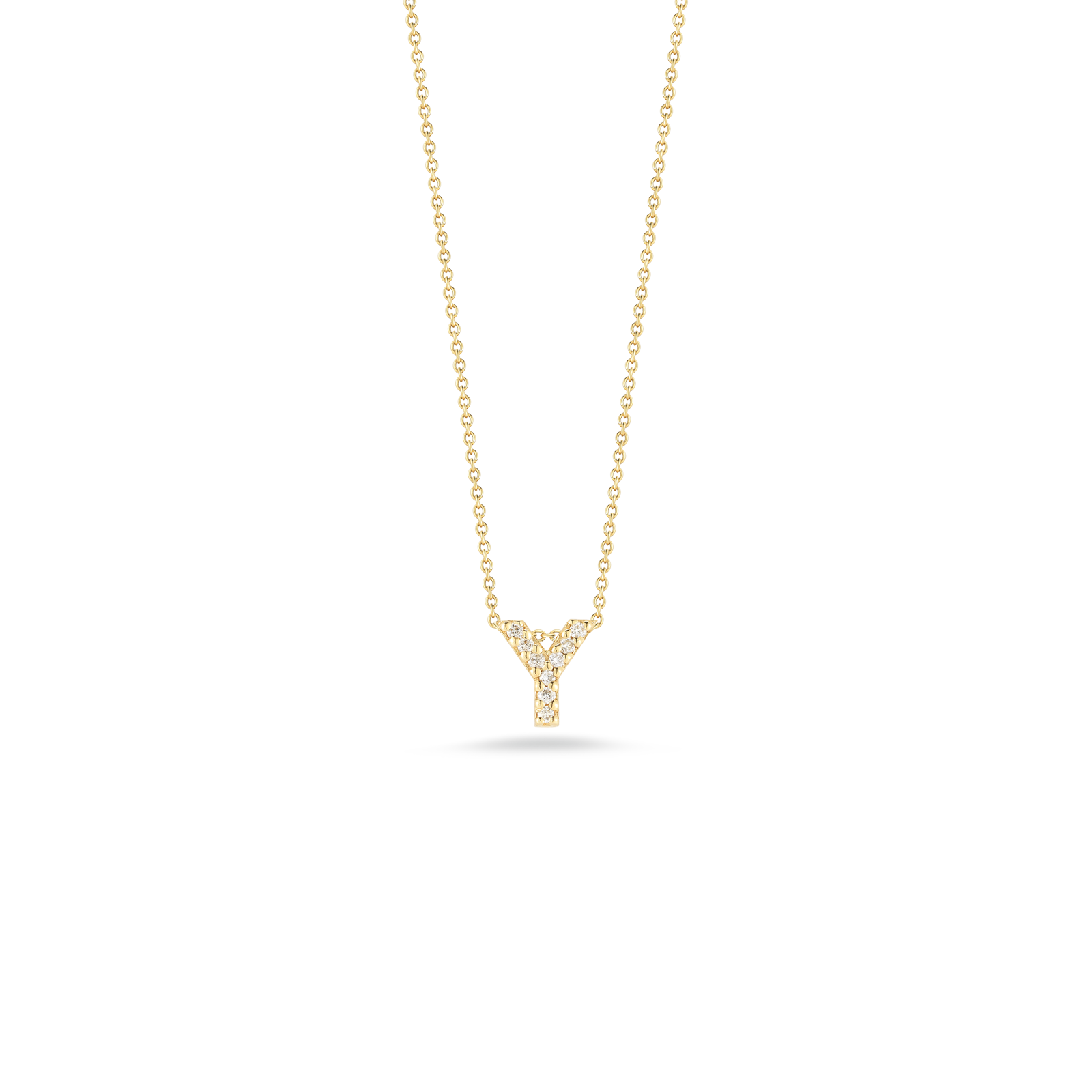 Roberto Coin 18K Diamond Love Letter Necklace "Y"