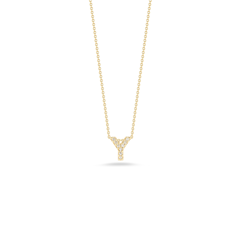 Roberto Coin 18K Diamond Love Letter Necklace "Y"