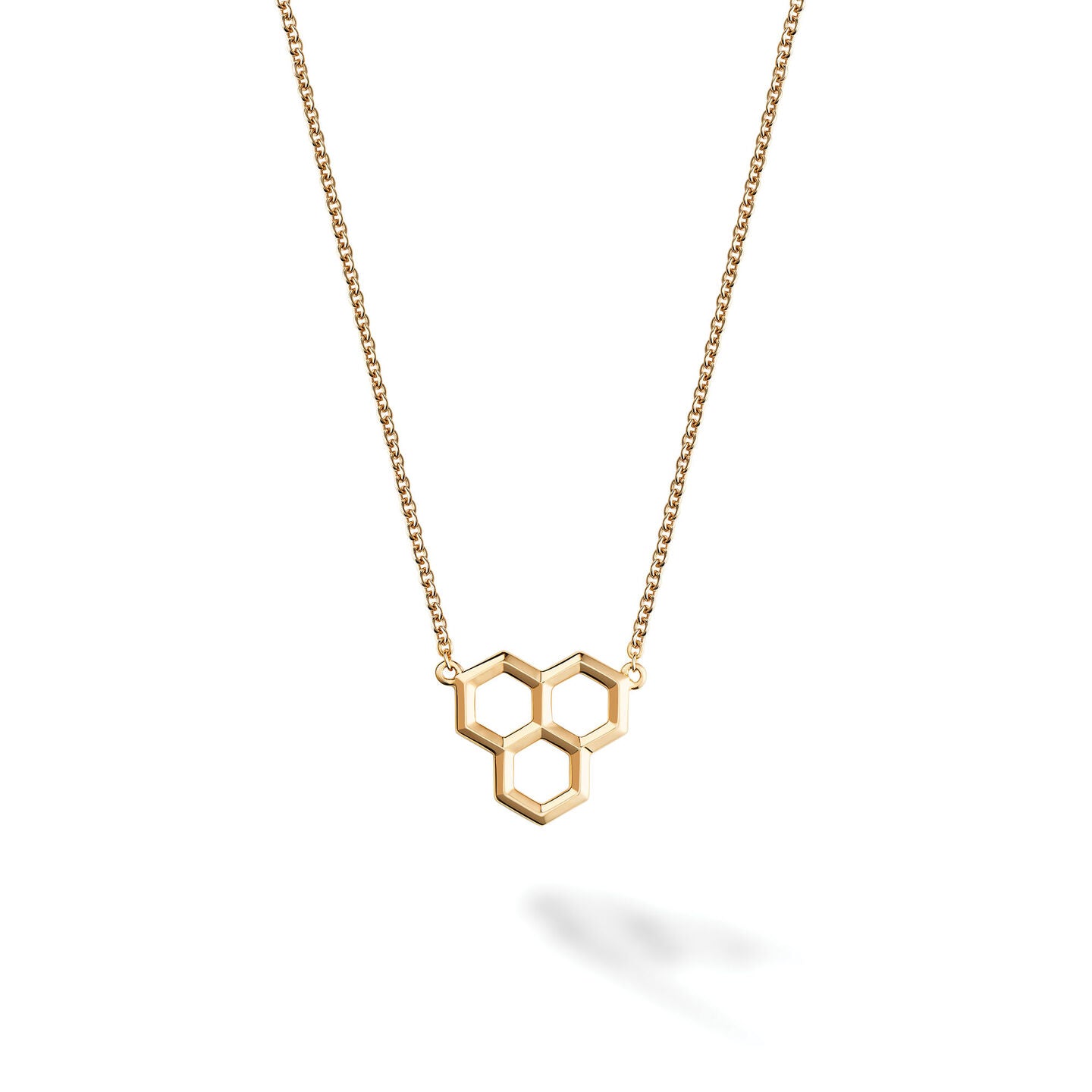 Birks 18KY Bee Chic Honeycomb Necklace