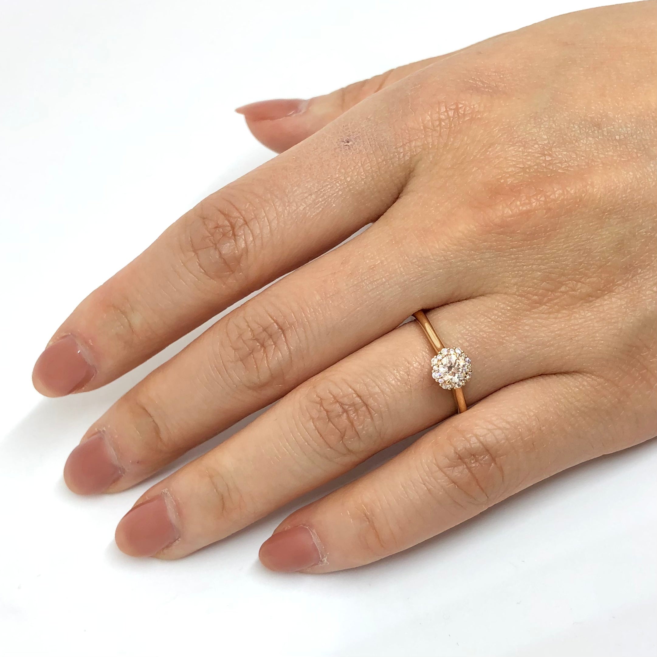 De Beers Forevermark Halo Diamond Engagement Ring