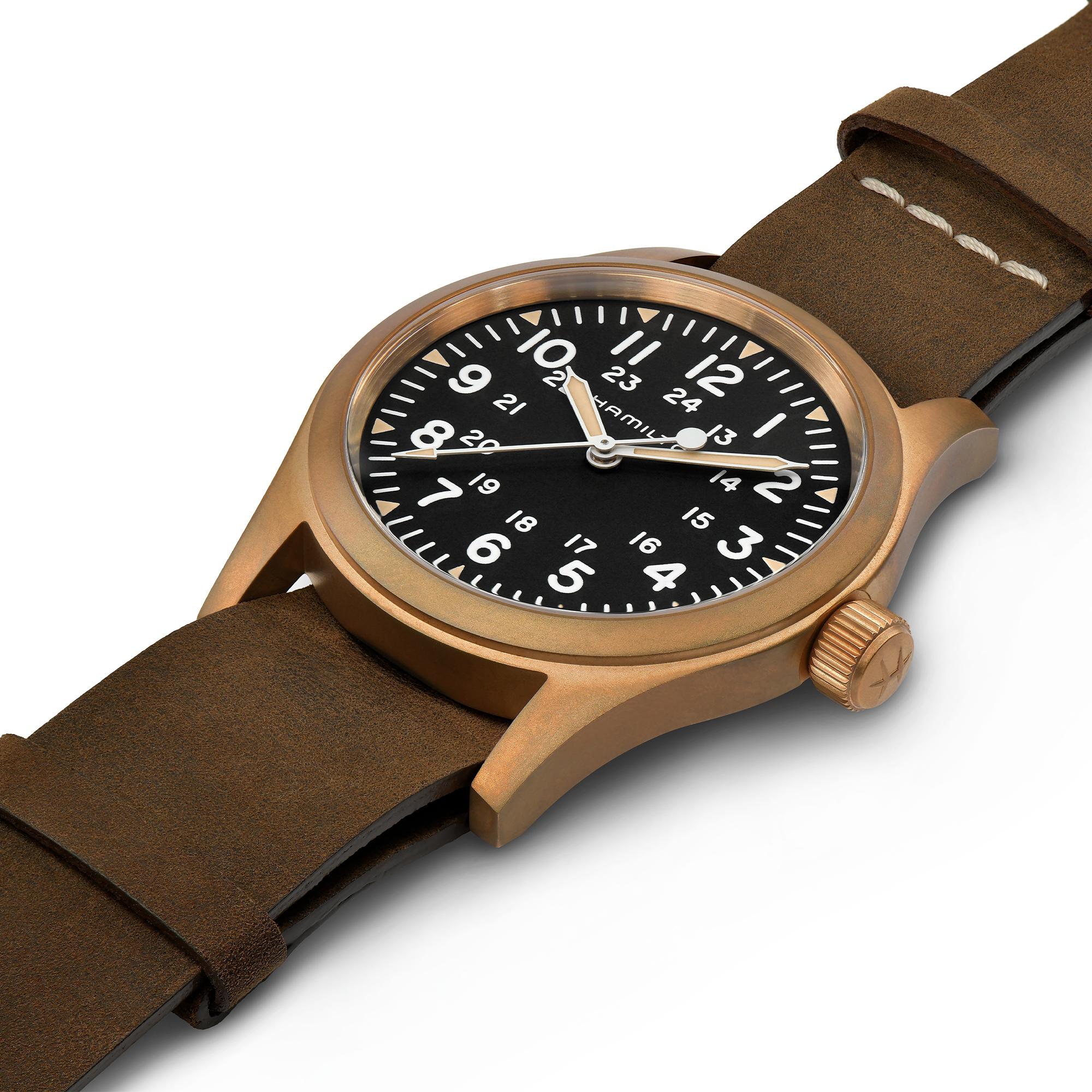 Hamilton Khaki Field Bronze Mechanical, model #H69459530, at IJL Since 1937