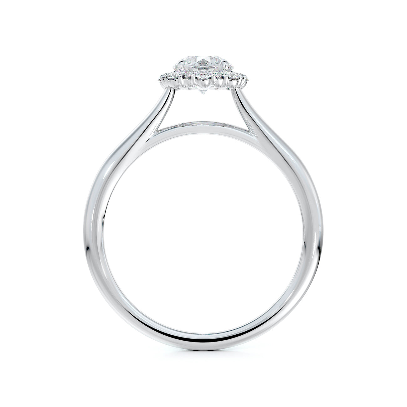 De Beers Forevermark Centre Of My Universe™ Round Brilliant Floral Engagement Ring