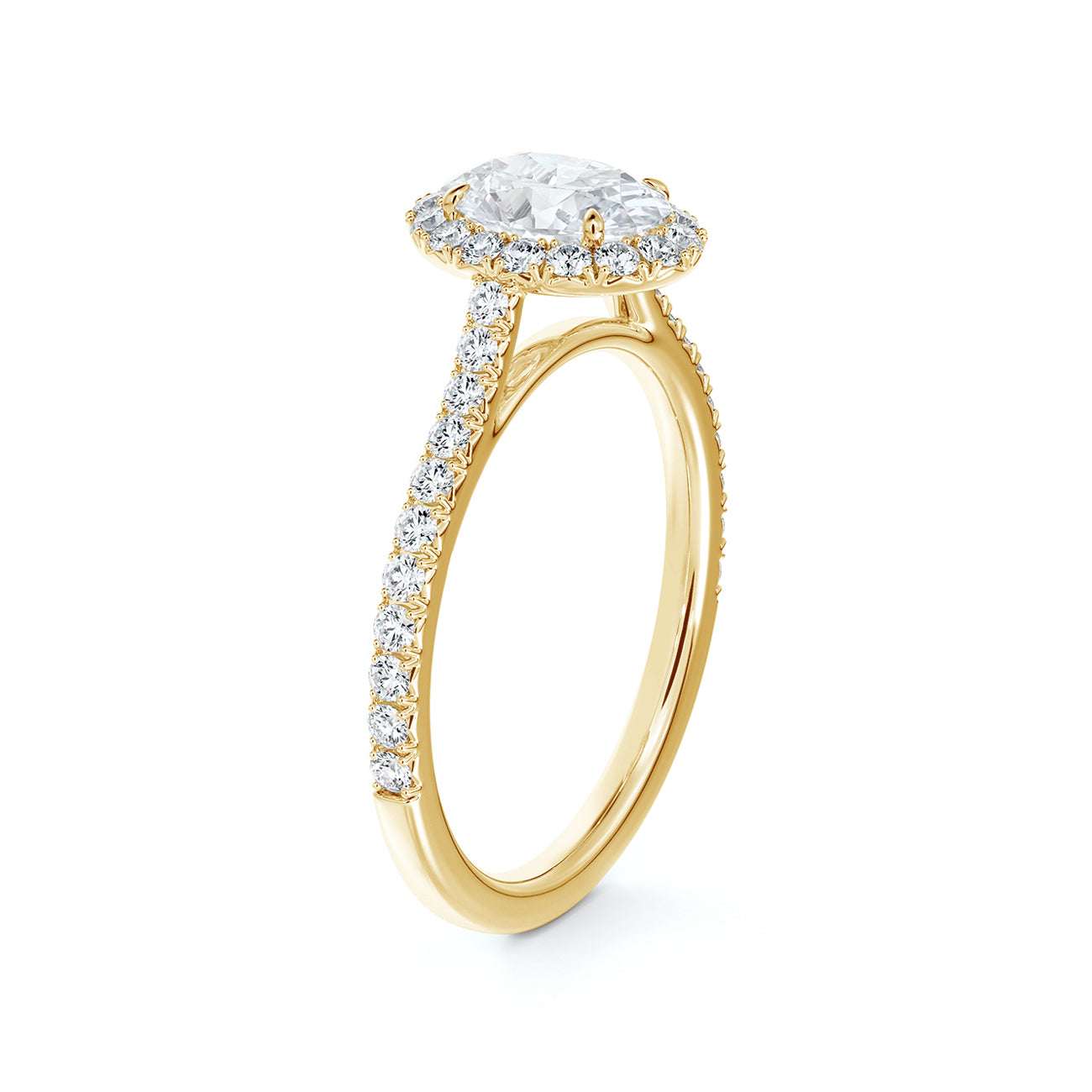 De Beers Forevermark Centre Of My Universe™ Oval Brilliant Halo Engagement Ring