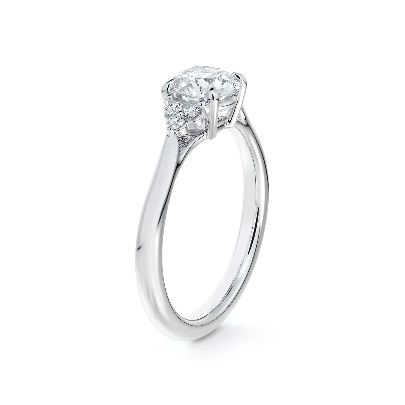 De Beers Forevermark Triple Accent Engagement Ring