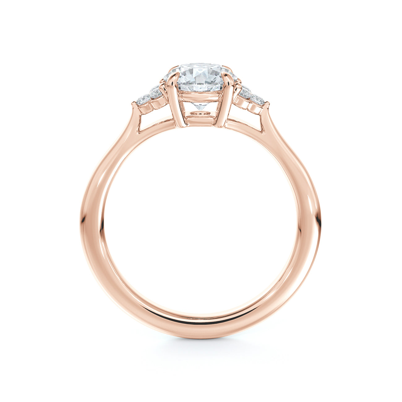 De Beers Forevermark Triple Accent Engagement Ring