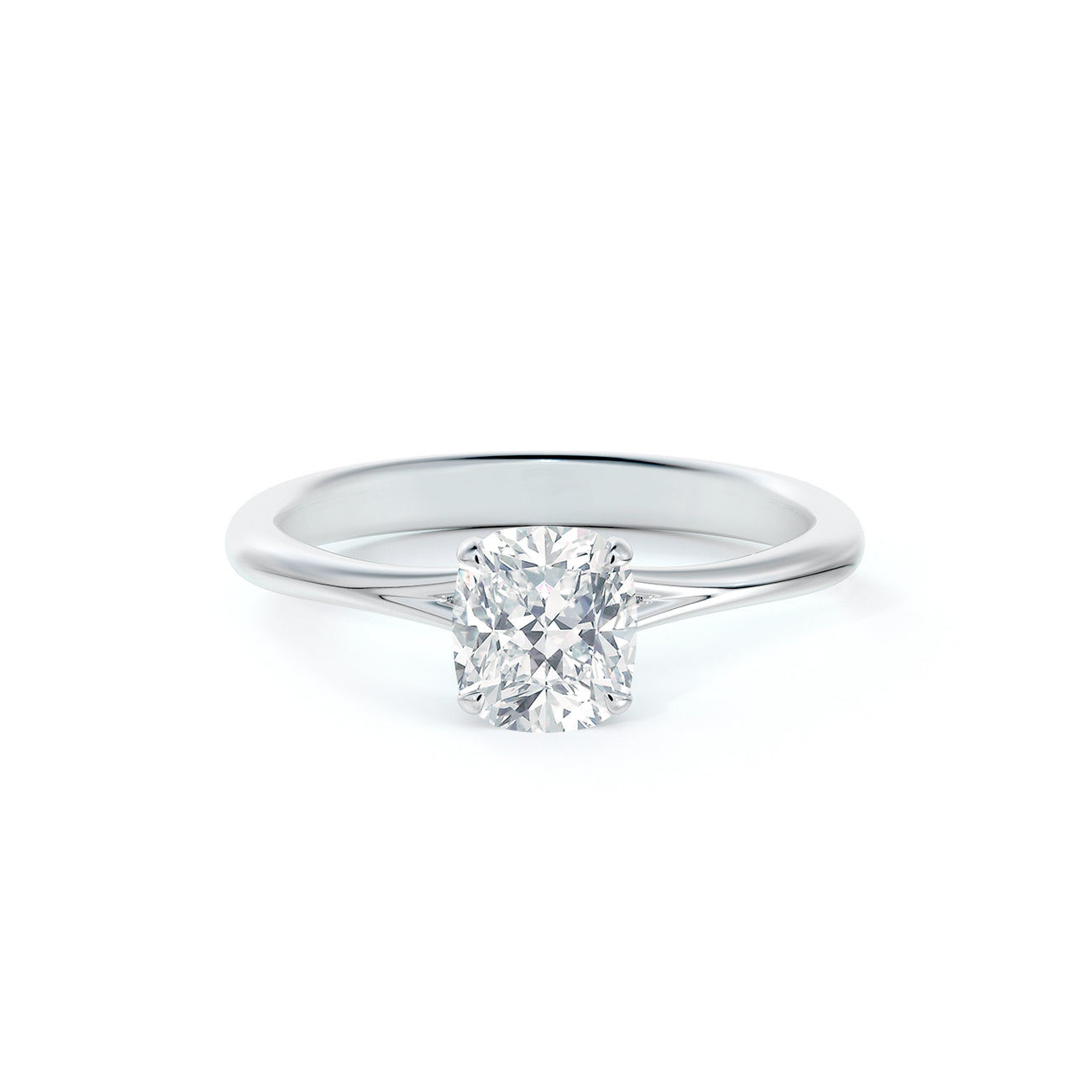 De Beers Forevermark Icon™ Cushion Brilliant Engagement Ring With Diamond Basket