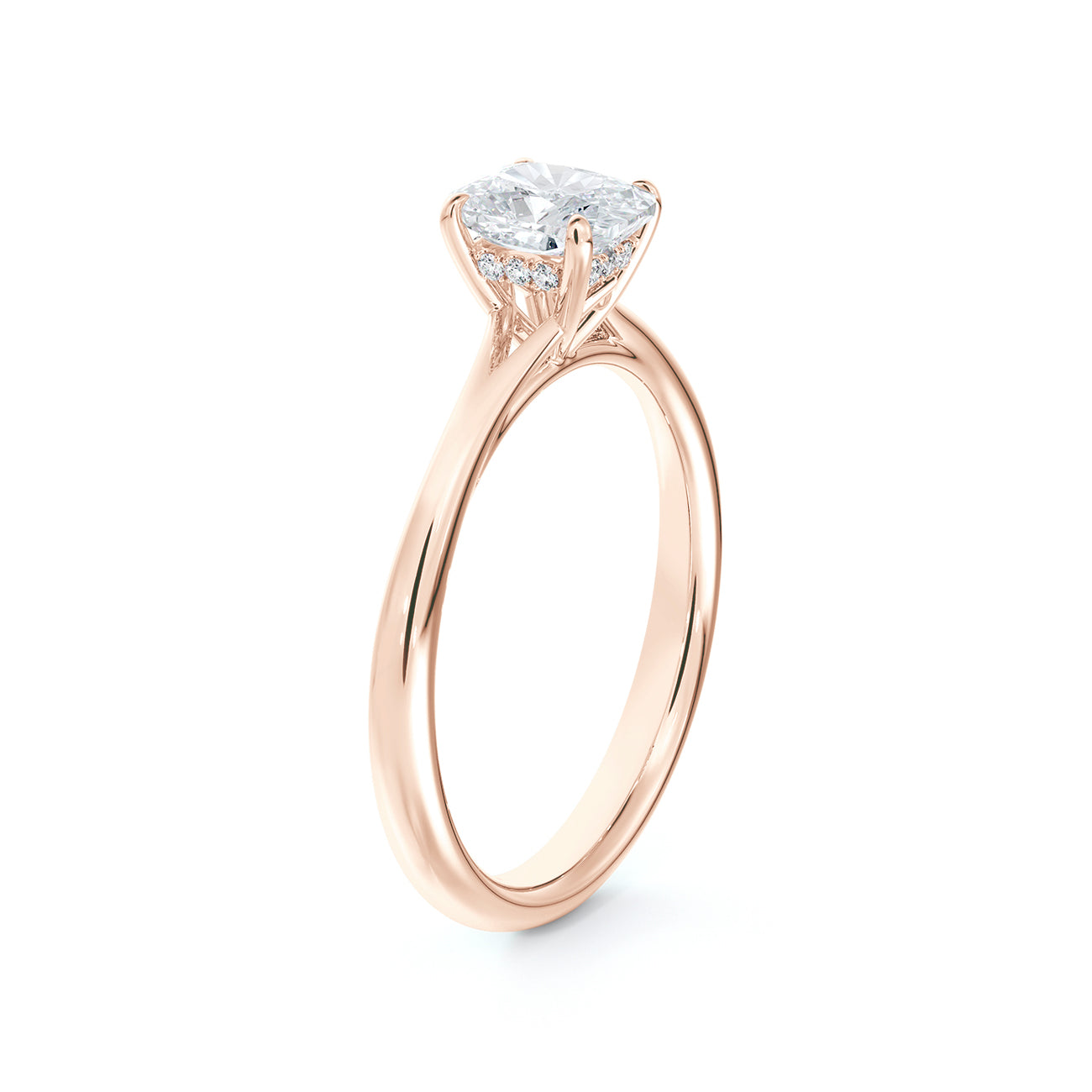 De Beers Forevermark Icon™ Cushion Brilliant Engagement Ring With Diamond Basket