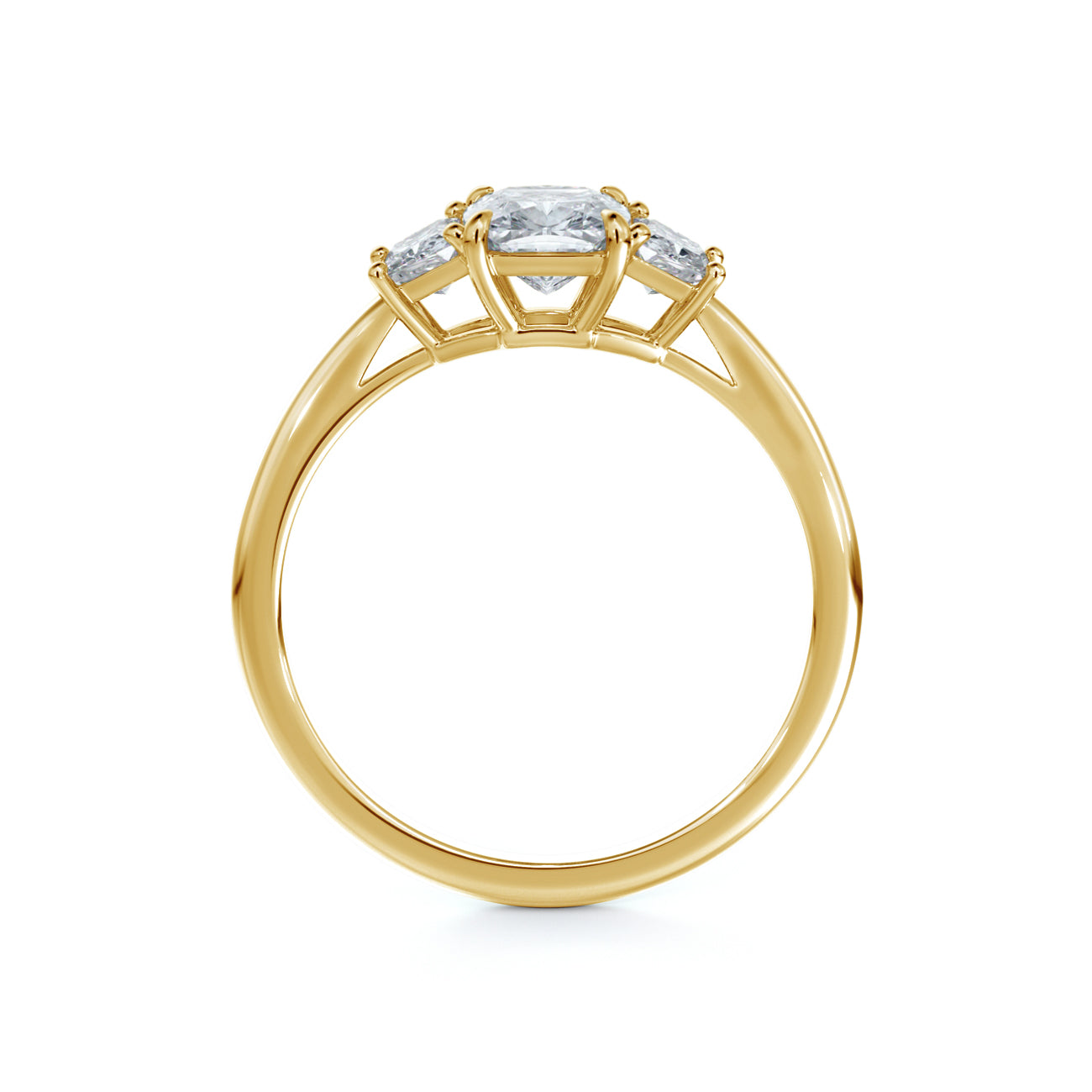 De Beers Forevermark Micaela's Three Stone Illusion Engagement Ring