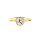 Forevermark Tribute Beaded Halo Diamond Ring