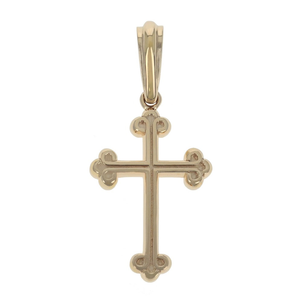 King Baby Gold Traditional Cross Pendant (Chain Not Included)