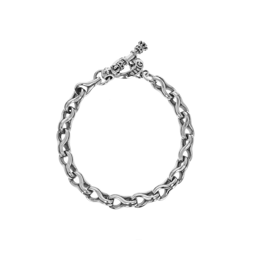 King Baby Twisted Eight Link Bracelet