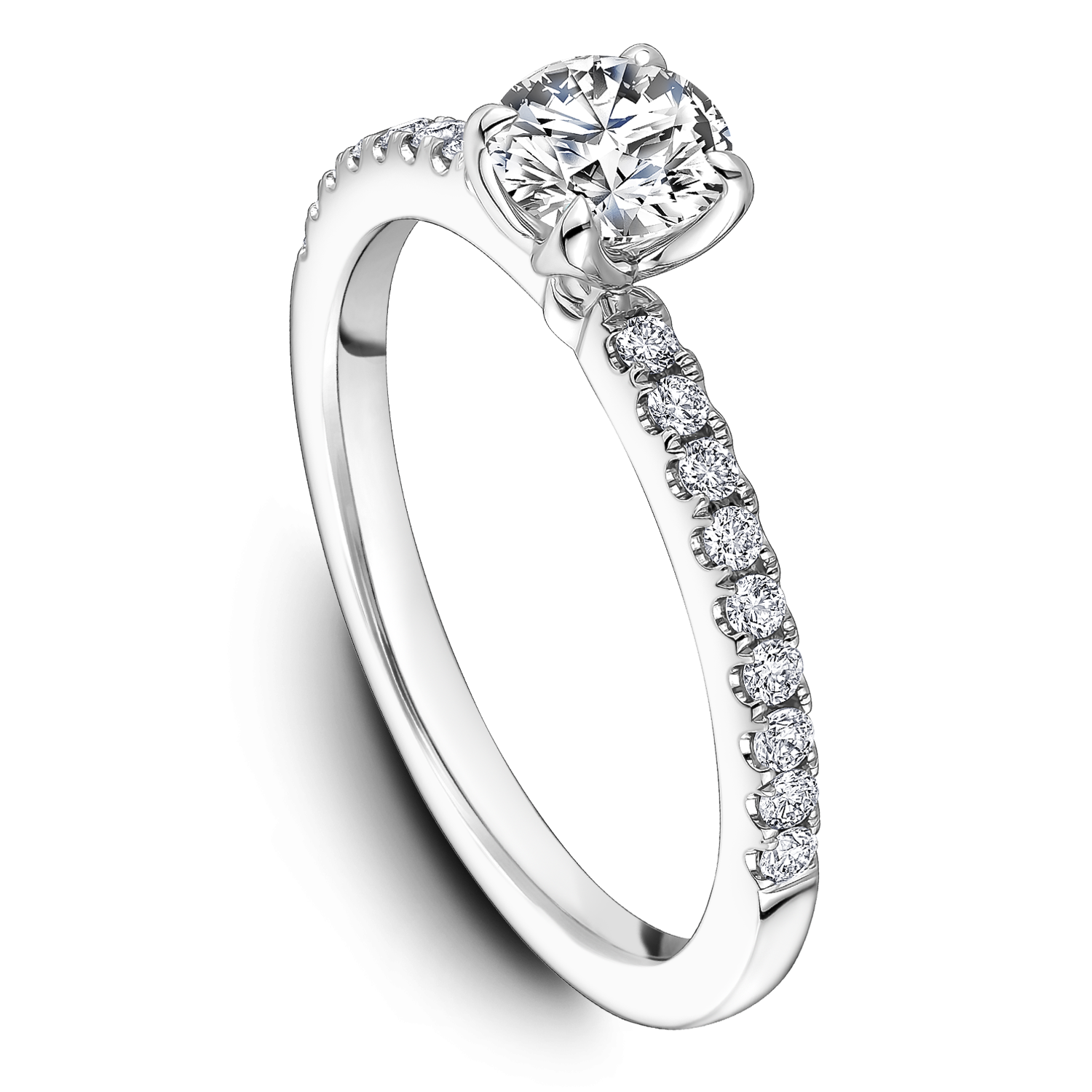 One Love Diamond Engagement Ring In 14KW