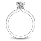 One Love Diamond Engagement Ring In 14KW With Diamond Scarf