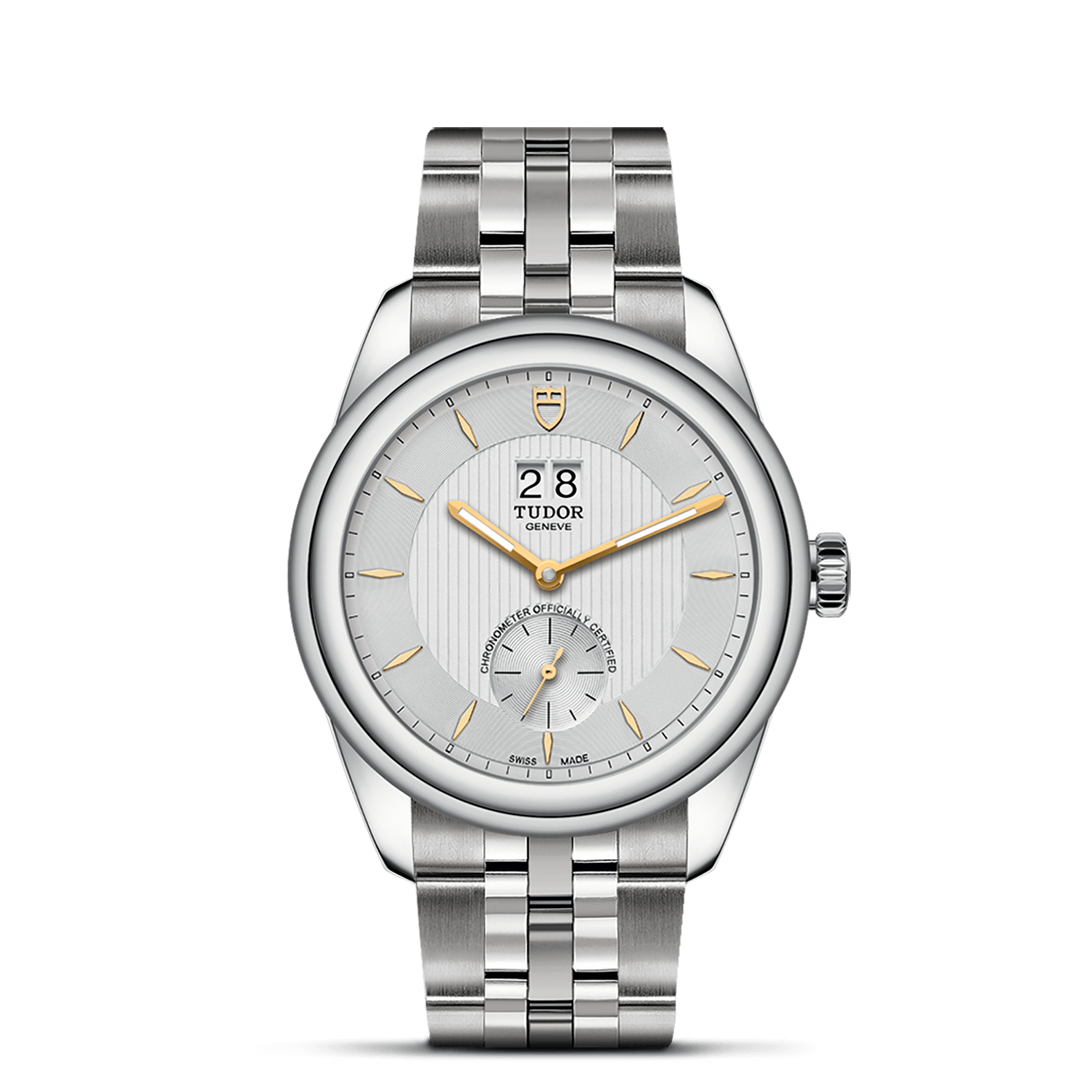 TUDOR Glamour Double Date, model #M57100-0002, at IJL Since 1937