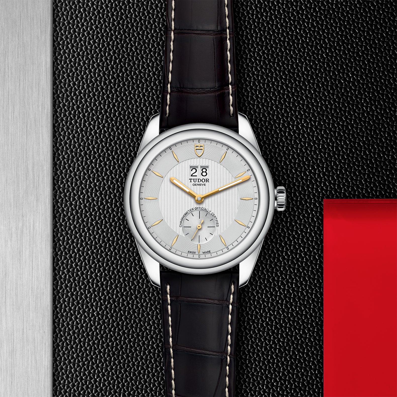 TUDOR Glamour Double Date, model #M57100-0017, at IJL Since 1937