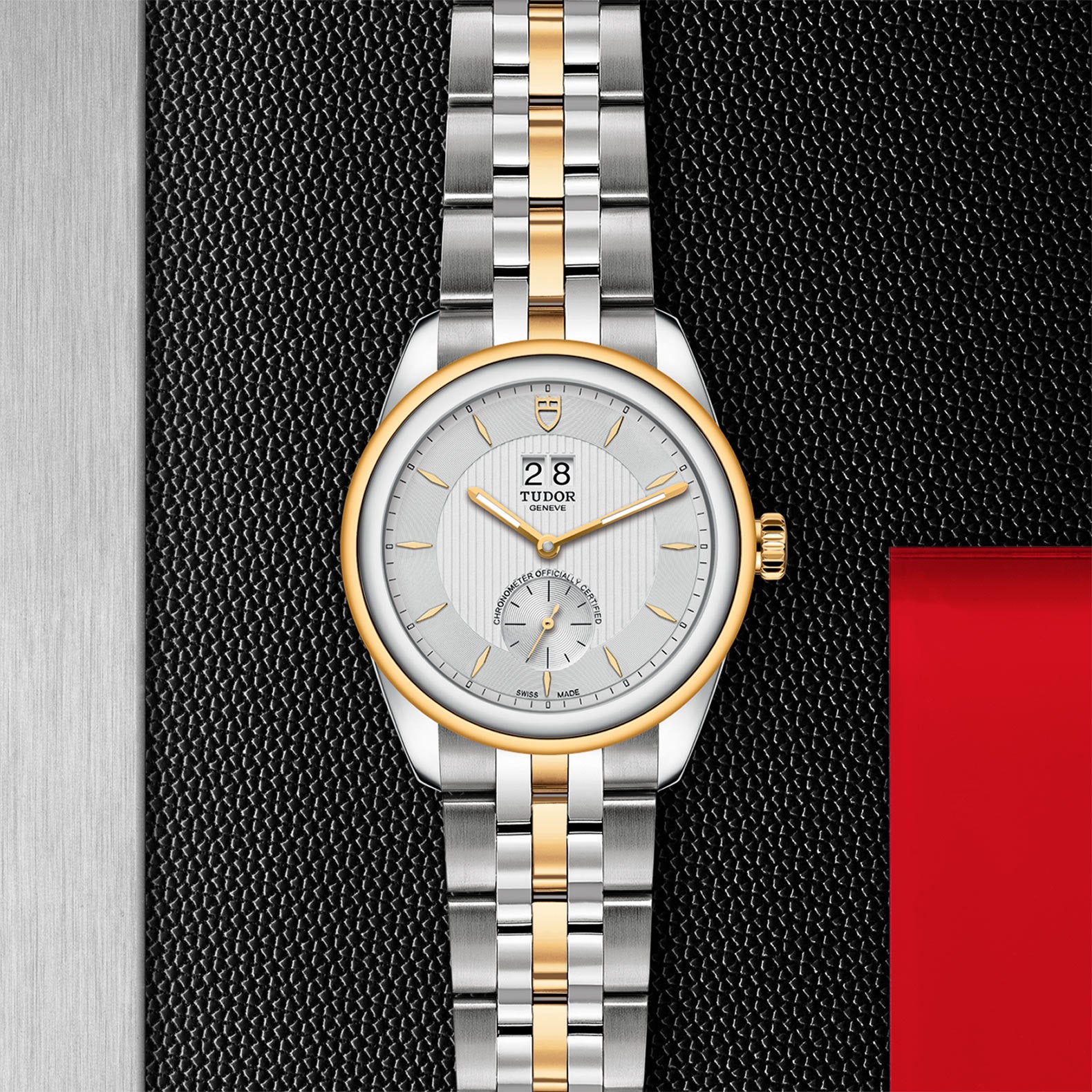 TUDOR Glamour Double Date, model #M57103-0001, at IJL Since 1937