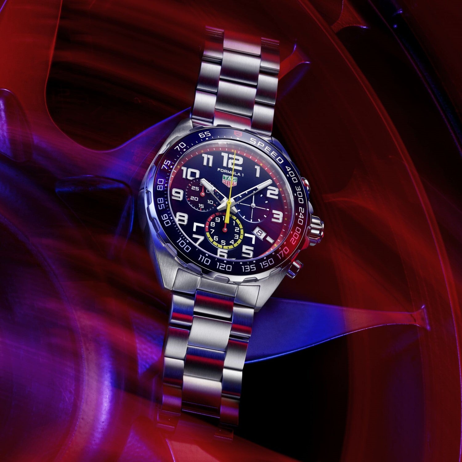 TAG Heuer Formula 1 Quartz Chronograph 43mm Red Bull Edition, model #CAZ101AL.BA0842, at IJL Since 1937