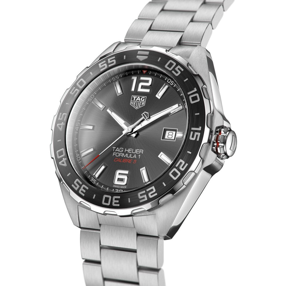 TAG Heuer Formula 1 Calibre 5 Automatic 43mm, model #WAZ2011.BA0842, at IJL Since 1937