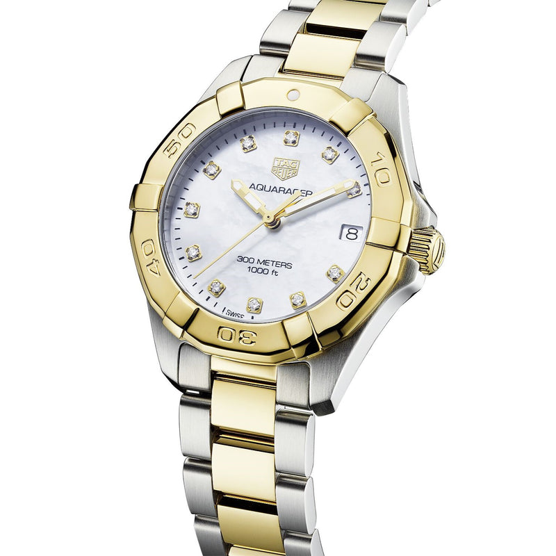 TAG Heuer Aquaracer Quartz 32mm, model #WBD1322.BB0320, at IJL Since 1937