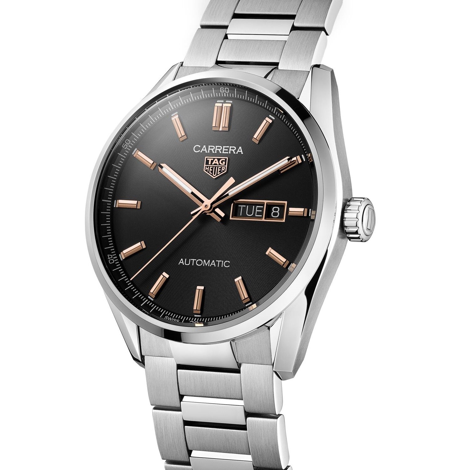 TAG Heuer Carrera 41mm Day-Date, model #WBN2013.BA0640, at IJL Since 1937