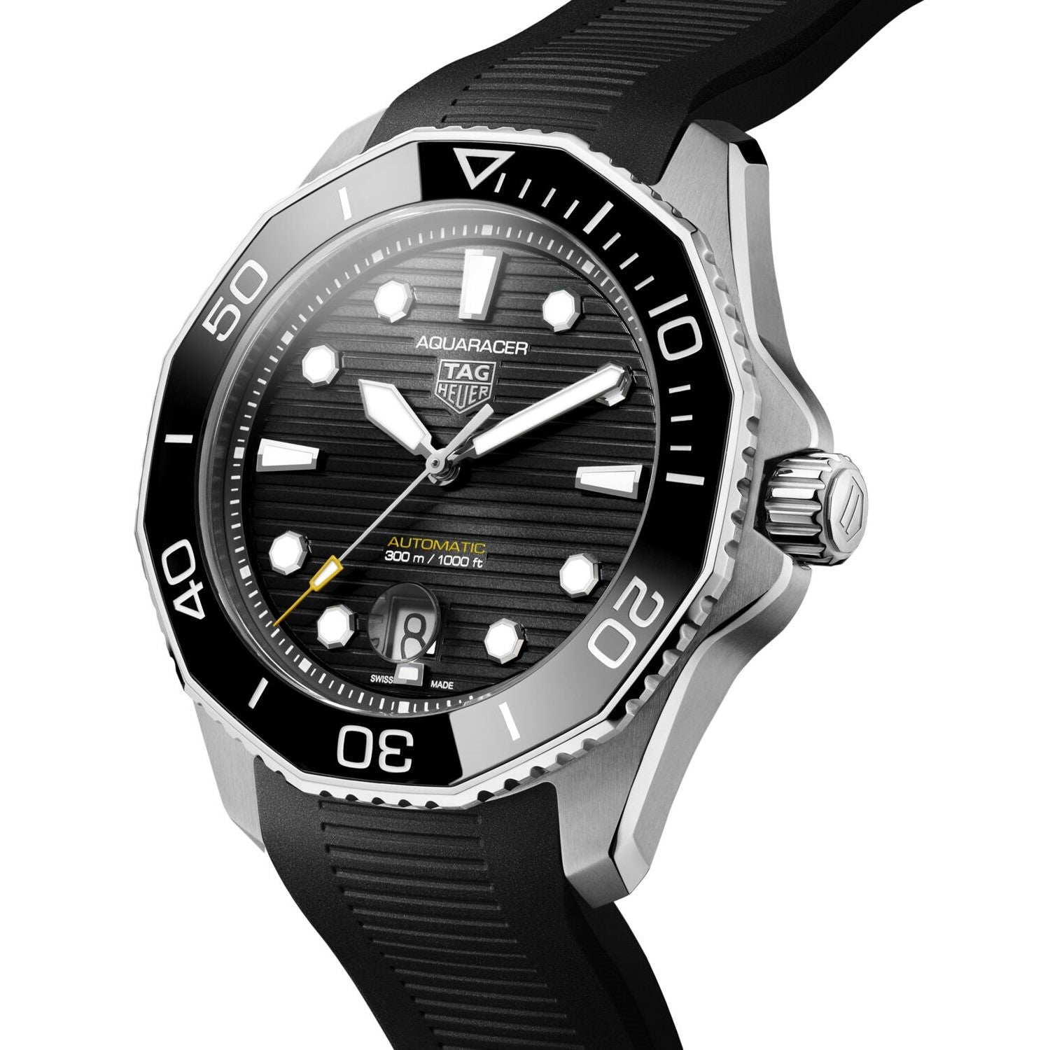 TAG Heuer Aquaracer Professional 300 Calibre 5 Automatic 43mm, model #WBP201A.FT6197, at IJL Since 1937