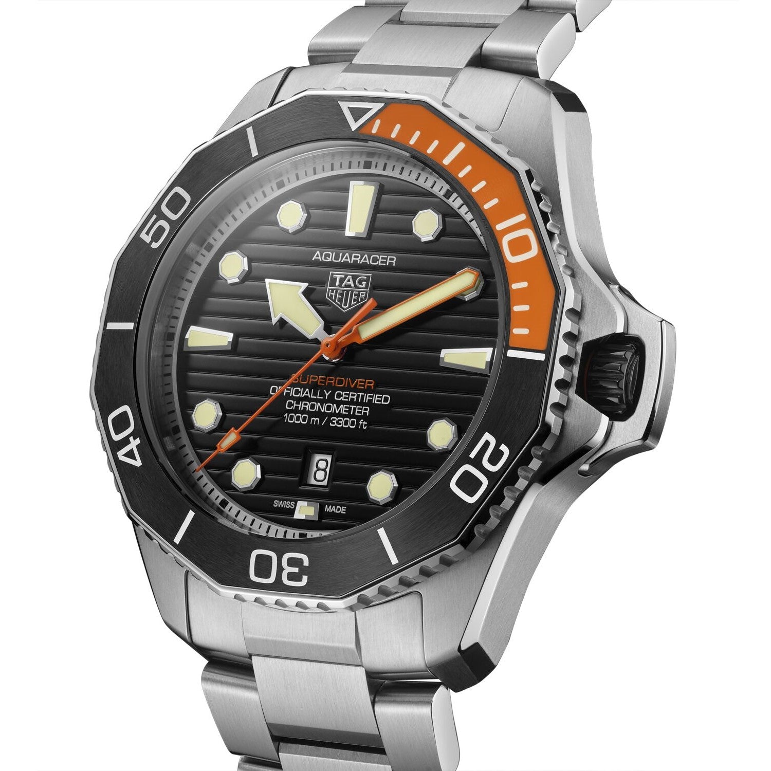 TAG Heuer Aquaracer Professional 1000 Superdiver, model #WBP5A8A.BF0619, at IJL Since 1937