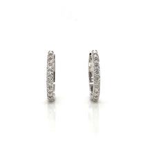 10KW Diamond Hoop Earrings 1ctw