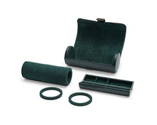 WOLF British Racing Green Triple Watch Roll w/insert
