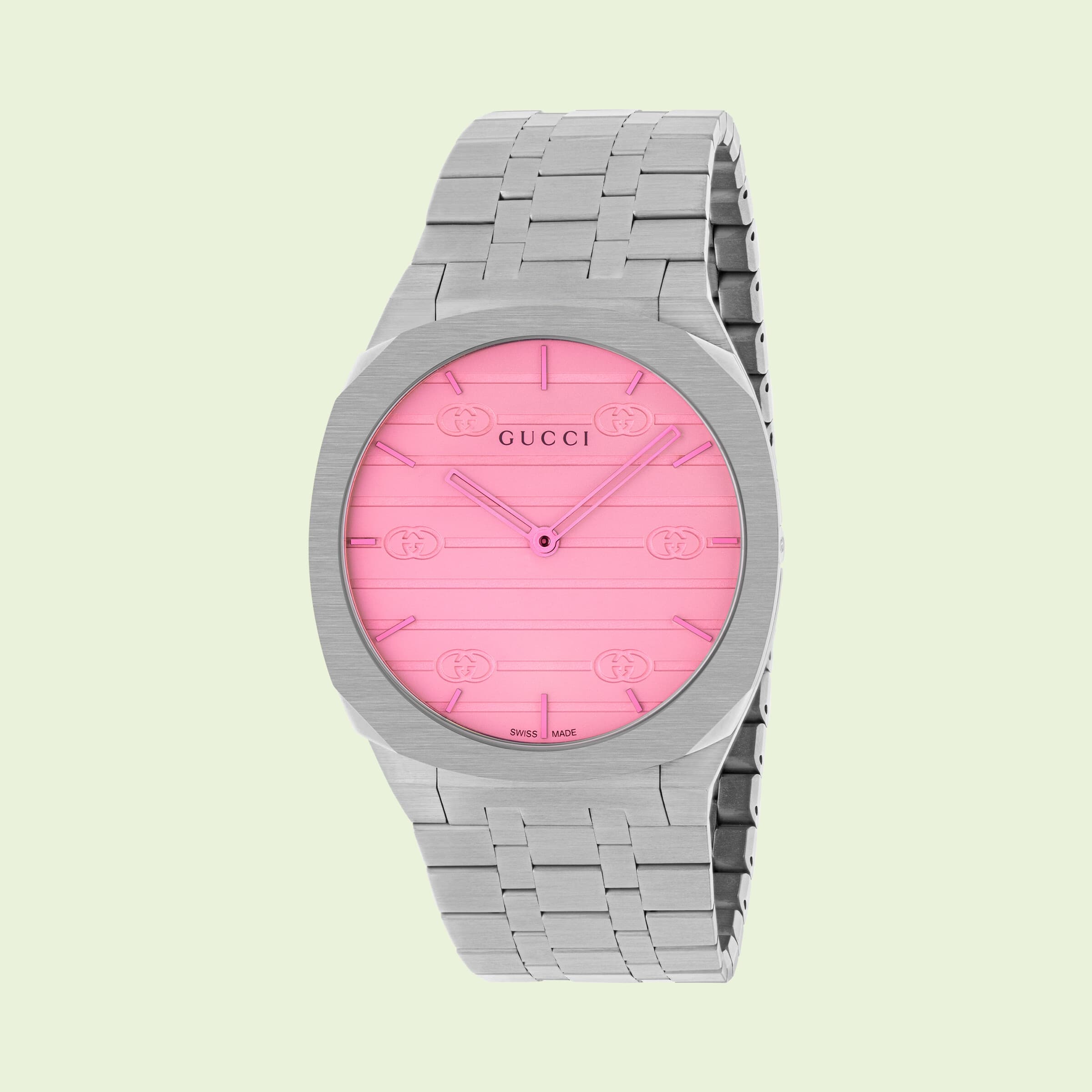 Pink and green gucci on sale watch