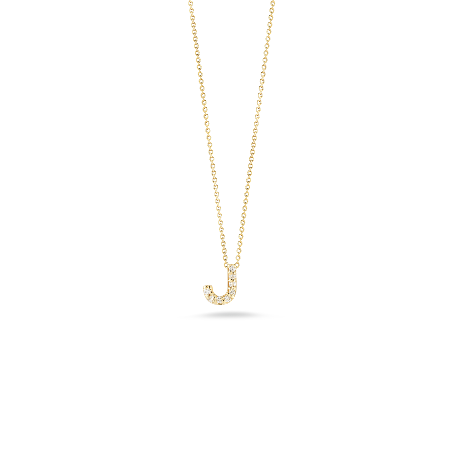 Roberto Coin 18K Diamond Love Letter Necklace "J"