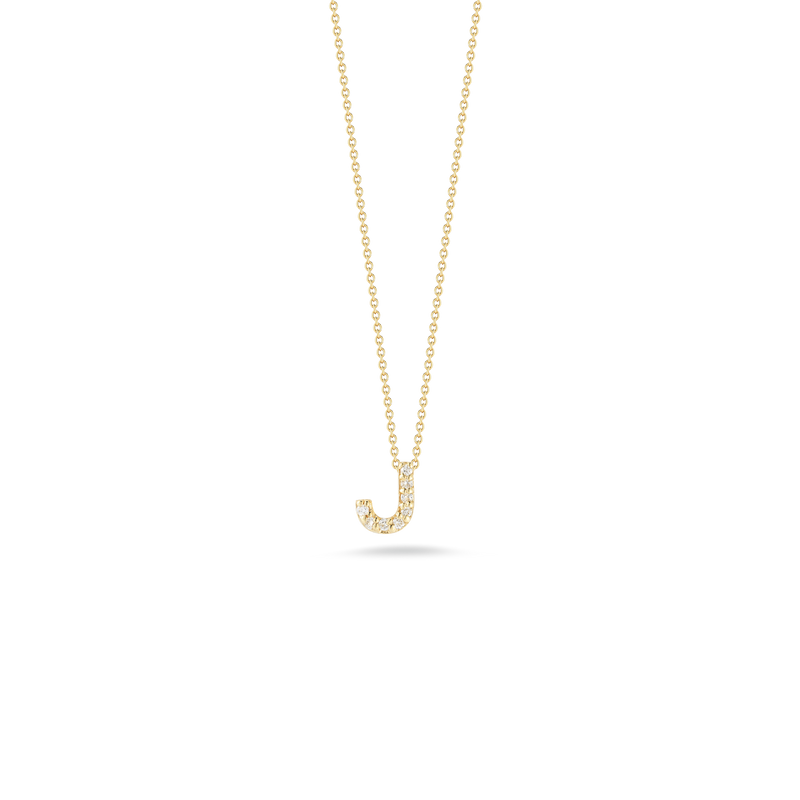Roberto Coin 18K Diamond Love Letter Necklace "J"