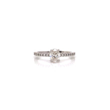 Forevermark Solitaire Engagement Ring with Shoulder Diamonds