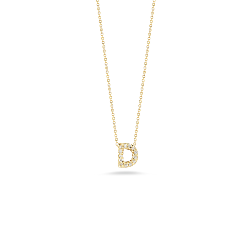 Roberto Coin 18K Diamond Love Letter Necklace "D"