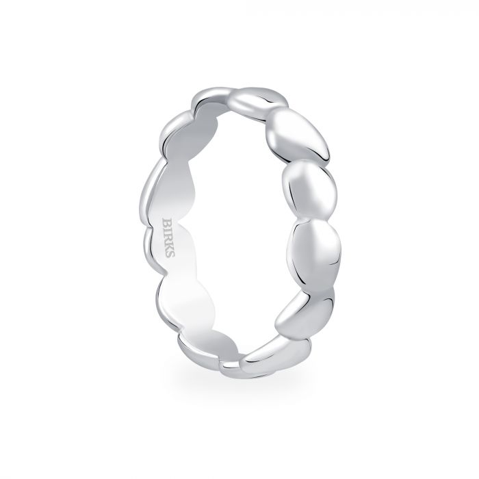 Birks Pebble Silver Stackable Ring