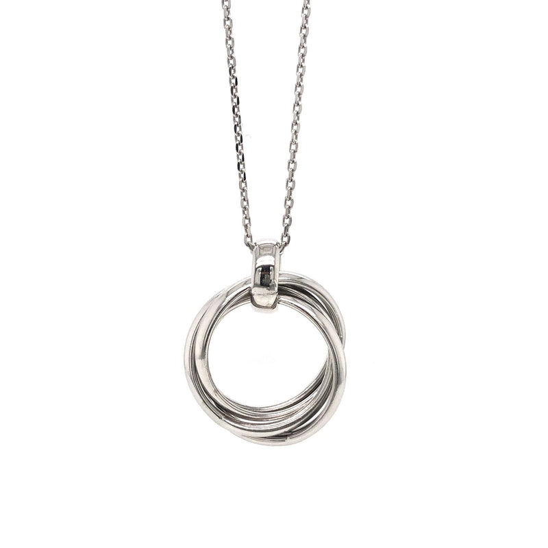 Sterling Silver Circle Pendant (Chain Included)