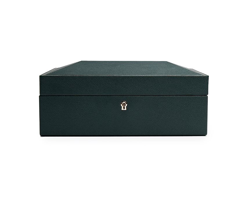 WOLF British Racing Green 8pc Watch Box